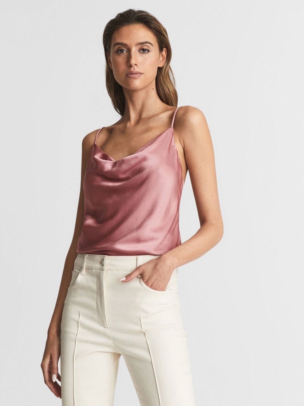 Reiss Keeva Satin Cami Top